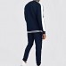 New Style Contrast Panel Tracksuit With Rib